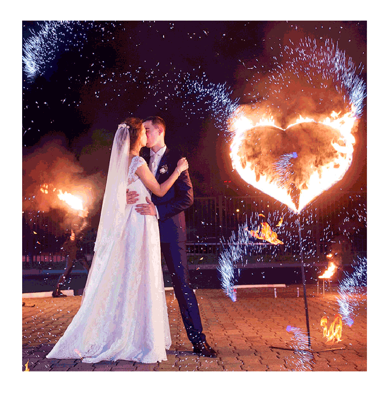 Организация пиротехнического шоу на свадьбу  Задонск | zadonsk.salutsklad.ru
