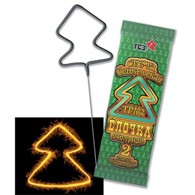 Елочка Бенгальские огни фигурные купить в Задонске | zadonsk.salutsklad.ru