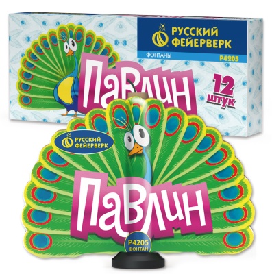 Павлин F Пиротехнический фонтан купить в Задонске | zadonsk.salutsklad.ru