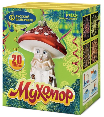 Мухомор Батарея салютов купить в Задонске | zadonsk.salutsklad.ru